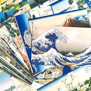 46 Mount Fuji kunst ansichtkaart Zesendertig gezichten op Fuyue Rainstorm Beneath the Summit oud Japan kunst schilderij kendo ukiyo-e papier cadeau