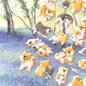 amicizia di Cane adesivo cane carino cane Akita cane piccolo cucciolo icona Cani stray cane da strada cane cane da compagnia Cane felice a tema decorazione adesivo per bambini regalo