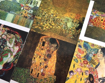 set of 30 Gustav Klimt postcards Best collection The Kiss Hope II vintage lady portrait famous painting gallery fine art paper gift