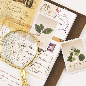 45 Blätter Pflanzen Stempel Aufkleber Kräuterblatt Garten Briefaufkleber Blume Petit Garden Dekor Sticker Mini Label Pflanzen Planer Sticker Geschenk