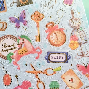 vintage Accessoires Sticker Prinzessin Accessoire Accessoire Karussell Accessoire Accessoire Karussell Retro Fashion Sticker Label