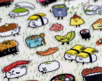 Cute Sushi Clipart Etsy