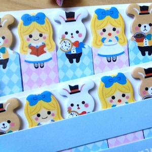 Alice in wonderland sticky note girls stick marker fairy tale sticky paper note rabbit sticky memo diary animal index paper cute stationary