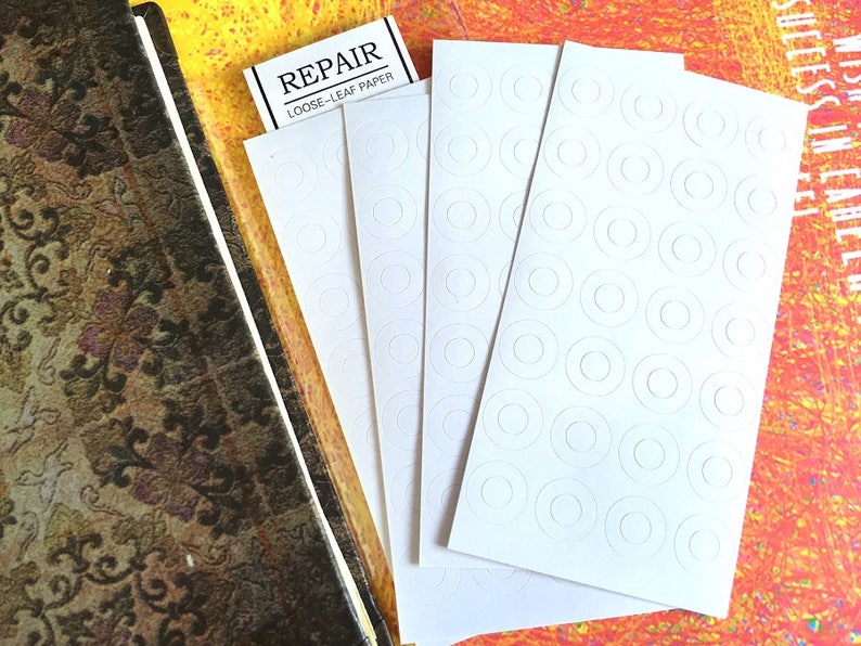 Ring Hole Sticker File Punched Holes Reinforcement Label Polka Etsy