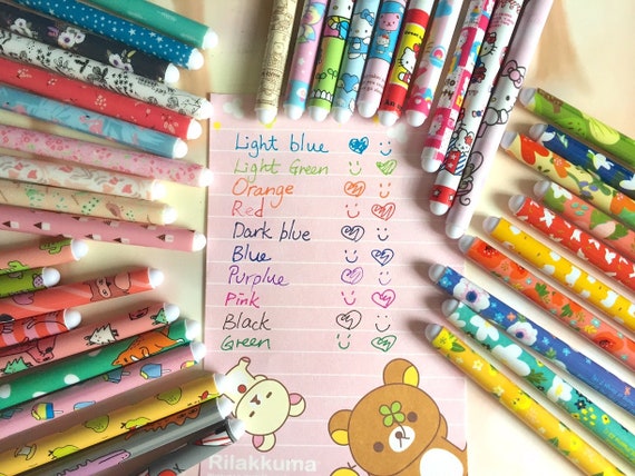 Multi Colors Gel Ink Pen Cute Warm Color Style Pin Type 10 Set