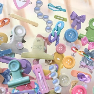 140 botões adesivos coloridos, acessórios 2D, botões, artesanato, grampos de cabelo, fitas, correntes, contas, faça você mesmo, papelaria legal, diário, scrapbook, presente