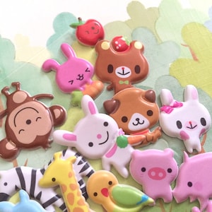 Kinderzimmer Sticker niedliches Tier Cartoon Zoo Hamster Igel Capybara Giraffe Blau Reh Kaninchen seltenes Tier Dekor Geschenk