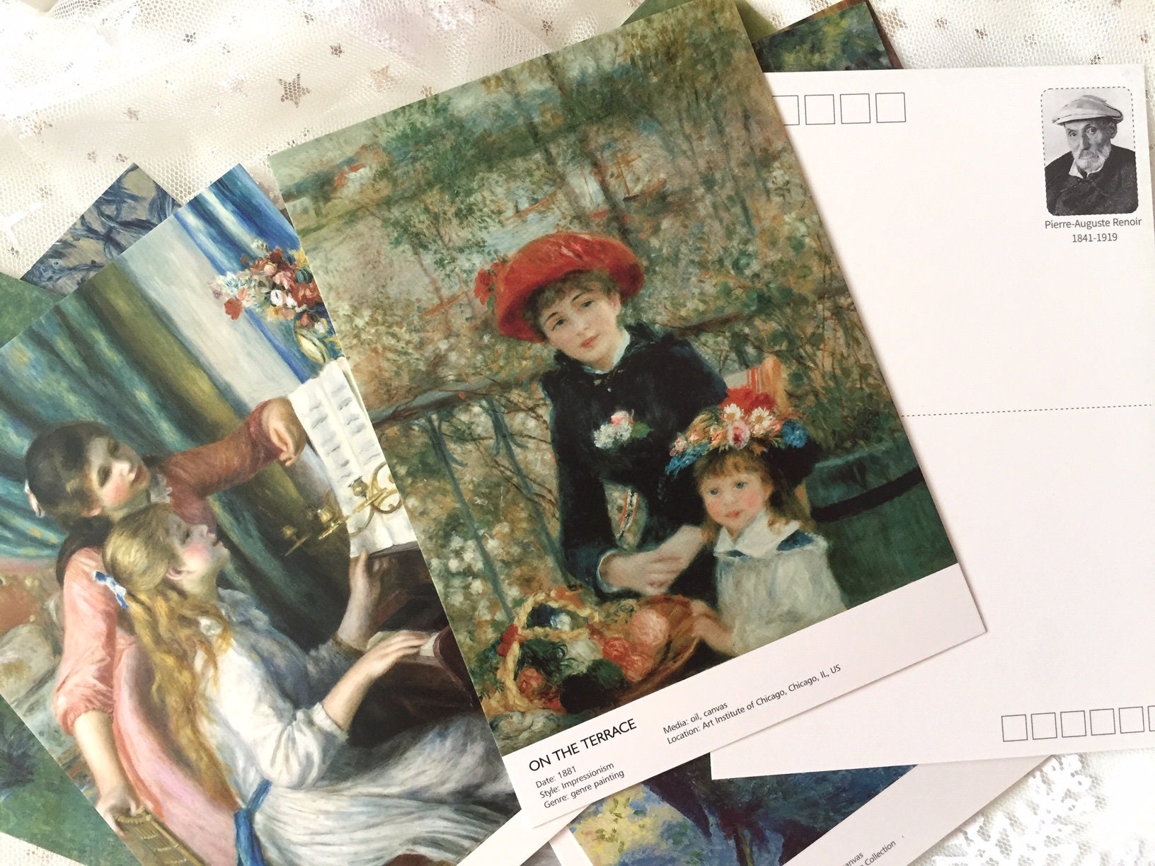 30 Pierre Auguste Renoir Postcard Set Luncheon of the Boating