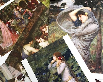 30 Postkarten John William Waterhouse Beste Sammlung Vintage Dame Porträt berühmte Ölmalerei Papier Karte Kunstgalerie feine Kunst Geschenk