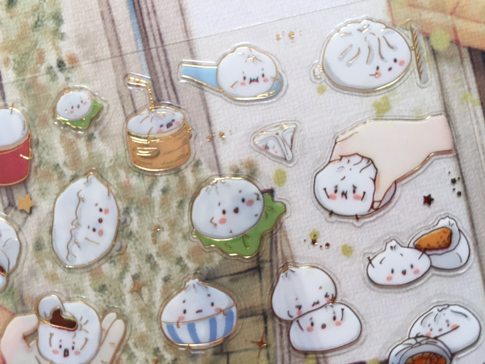 55 BBQ Pork Bun Cute Dim Sum Stickers Chinese Bun Recipe Asia Gourmet ...