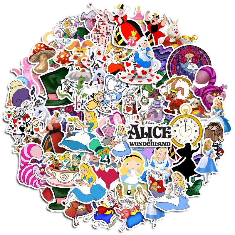Alice in Wonderland Collection Stickers Alice Themed Sticker Gift the ...