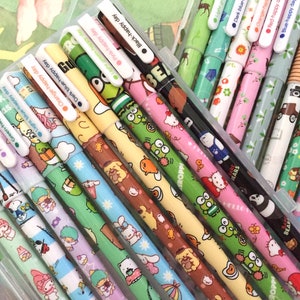 cartoon diary pen set  fancy forest color ink pen unicorn flamingo colored pencil color marker gel stick pen highlighter pen with pen box