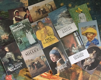30 classic fine art postcard set John Singer Sargent Millet Berthe Morisot Paul Gauguin Johannes Vermeer Childe Hassam Edward Hopper gift