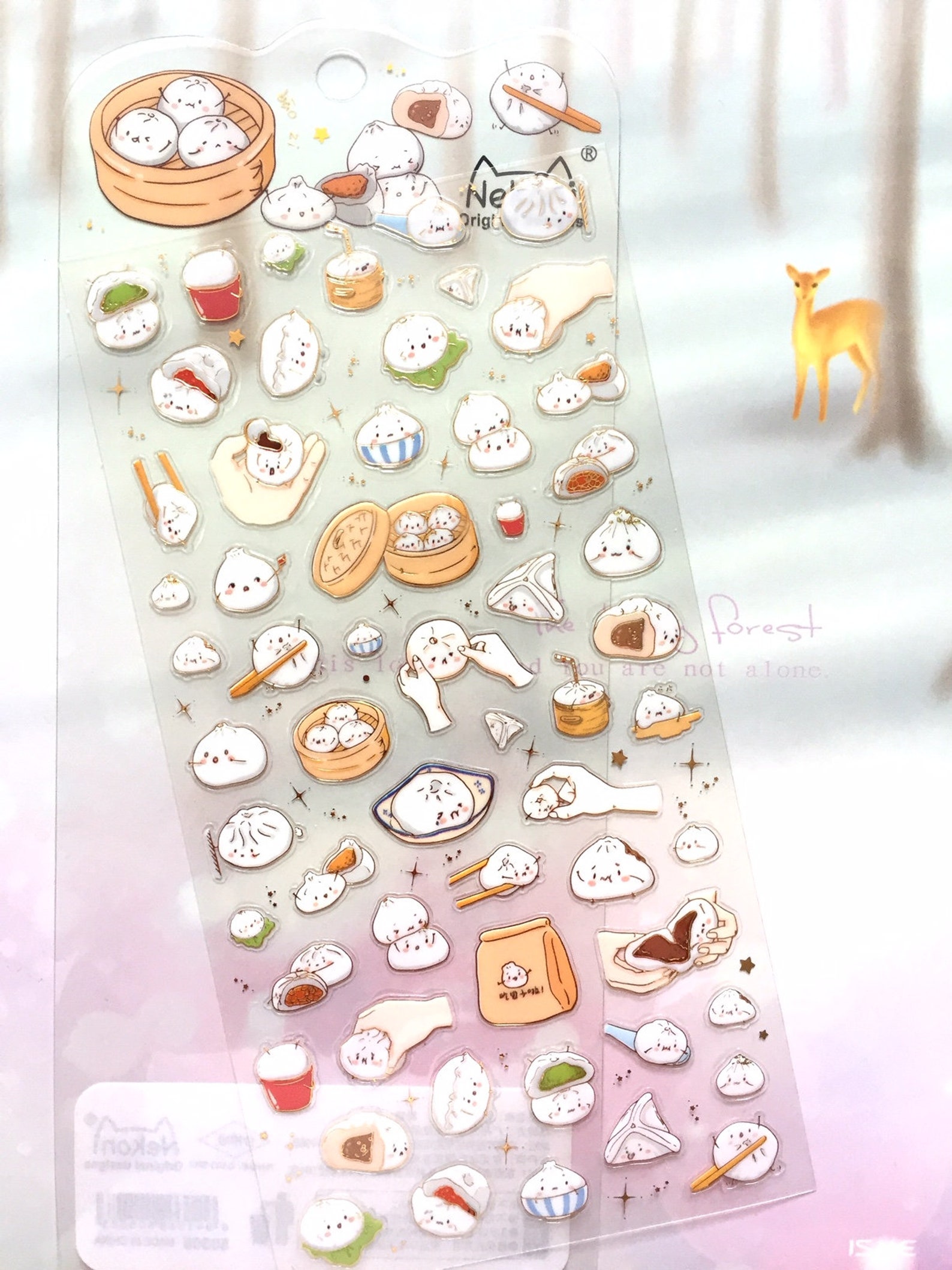 55 BBQ Pork Bun Cute Dim Sum Stickers Chinese Bun Recipe Asia Gourmet ...