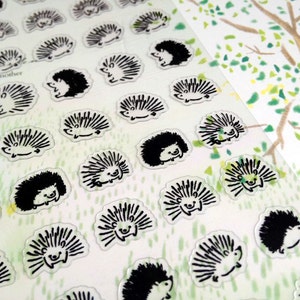 porcupine sticker Hedgehog sticker wild animal rare animal cute forest animal sticker Hedgehog icon wild pig kawaii sticker image 1