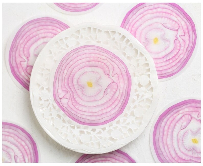 2D Onion Orange Kiwi memo paper Cute Fruit vegetable memo note fruit party paper memo paper embellishments mixed media Paper Note decor