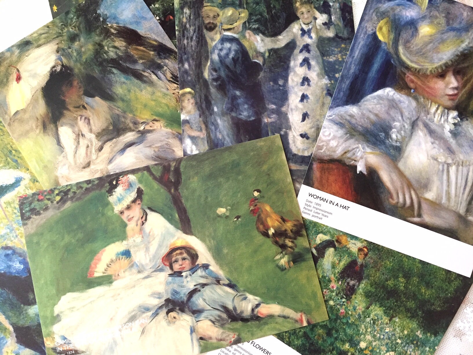 30 Pierre Auguste Renoir Postcard Set Luncheon of the Boating