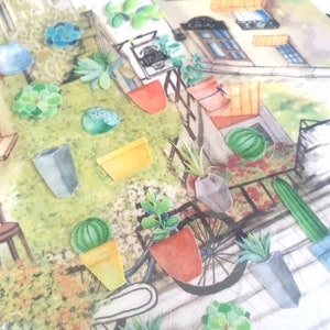 Kaktus Sukkulente Aufkleber Grünpflanze Fettpflanze grün Garten Topfpflanze Sukkulente Aufkleber Gartenarbeit Thema Milchpflanzen Dekor Aufkleber