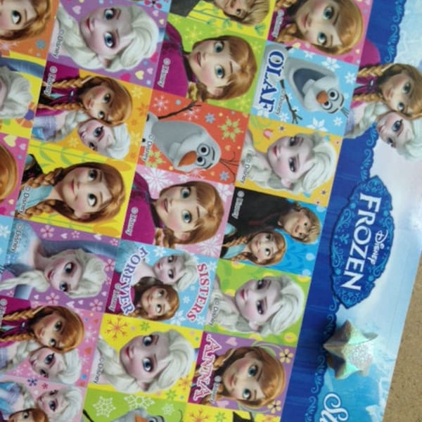 Frozen Sticker Disney Characters Frozen Favor tag frozen party bags label cartoon image Disney gift diy invitation card birthday party gift