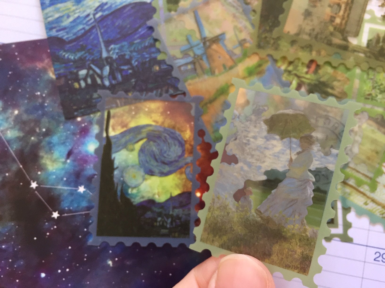 Ooak Rd357 Ebay Stickers 25 Classic Fine Art Landscape Sticker Famous Masterpiece Oil Paintings ...