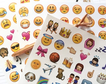 165 cute emoji stickers whatsapp faces icon facial expression funny emoticons label sticker happy smiley cartoon face deco diary scrapbook