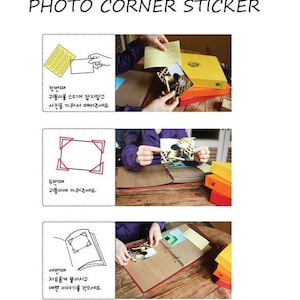 Corner Sticker Transparent Album Sticker Adhesive Embalishment ...