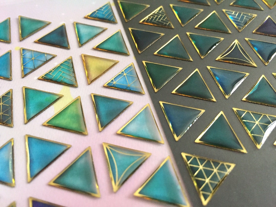 Triangle Sticker Diy Triangle Jewelry Resin Miniature Project Triangle ...