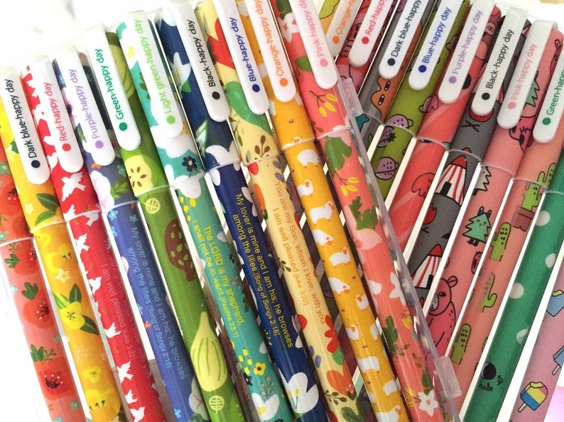 Happy Day gel pen color ink pen color marker colored Etsy