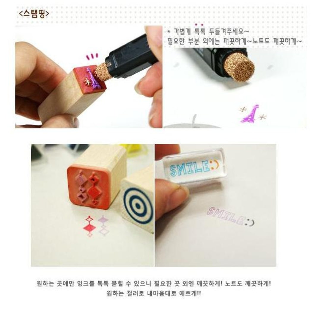 2 Colors Ink Pad Pen Rubber Stamp Ink Pad Craft Gift Inkpad Etsy