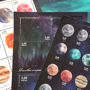 Sonnensystem Planeten Weltraum Aufkleber Mond Erde jupiter Mars Saturn Uranus Venus Merkur Galaxy Mystery Sky Nine Planeten Dekor Aufkleber