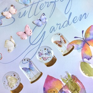 kleine vlinder thema sticker mini vlinder in fles vlinder kunst bloemen geperste bloemen patroon diy hars bedel cadeau epoxy sticker