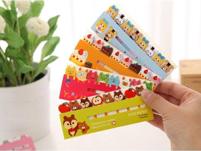 Alice in wonderland sticky note girls stick marker fairy tale sticky paper note rabbit sticky memo diary animal index paper cute stationary image 4
