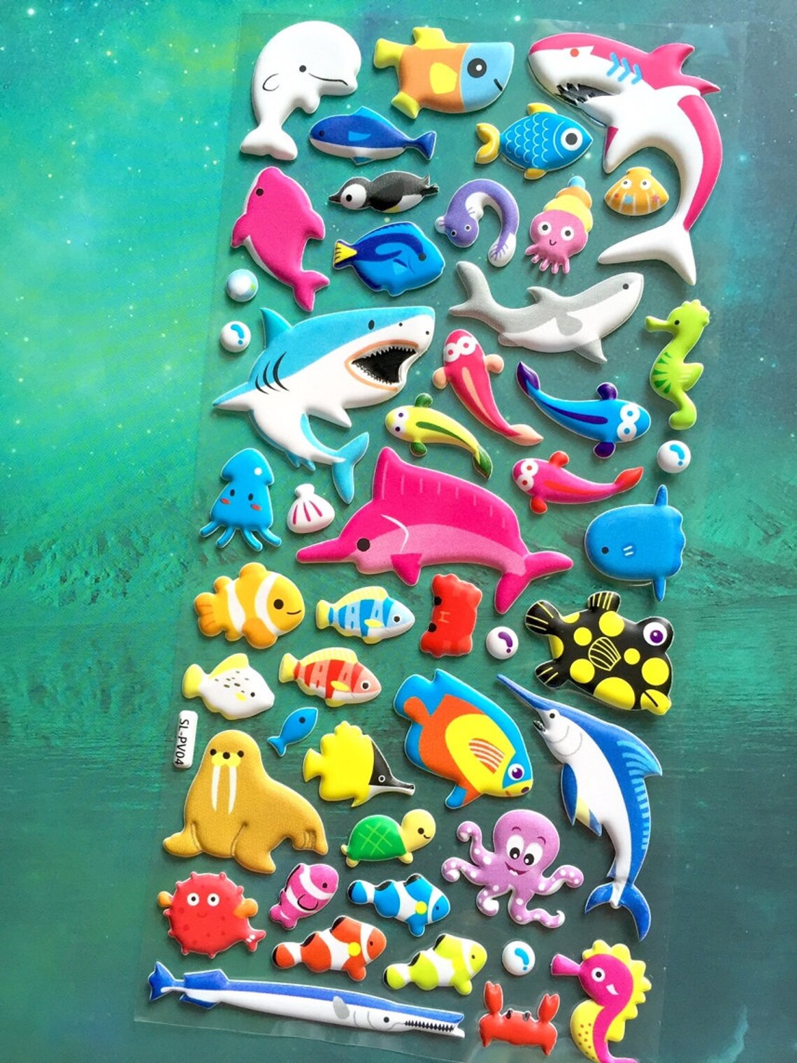 Big Fish Sea Animal Sticker Deep Blue Sea Shark Sea Seal Rare Fish ...