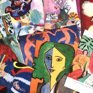30 matisse gemälde postkarten klassische fine art henri matisse kunstsammlung berühmt öl portrait madame matisse gemälde meisterwerk geschenk