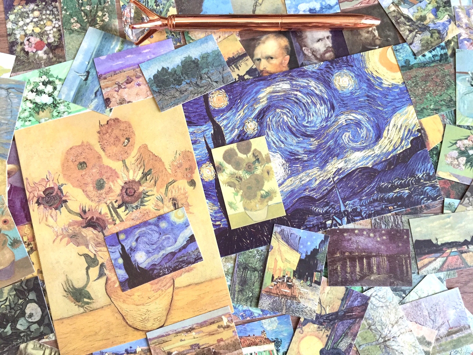 100 De beste verzameling Vincent van Gogh minipapieren kaarten klassiek  meesterwerk beroemde olieverfschilderijen kunst poppenhuis galerijposter -  Etsy België, image size:1632x1224