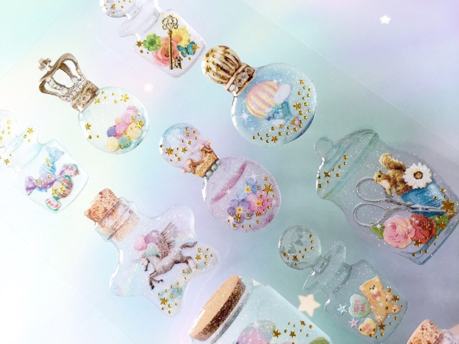 Bottle Art Sticker Animal Bottle Craft Bottle Art Deco Bottle Etsy