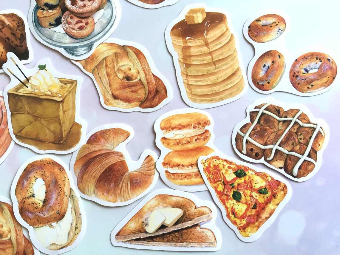 Mini cute bread sticker bakery classic bread breakfast bread | Etsy