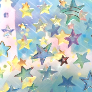 pequena estrela adesivo forma estrela brilhante estrela amarela estrela azul adesivo epóxi resina pingentes colar jóias decoração capa de telefone adesivo presente