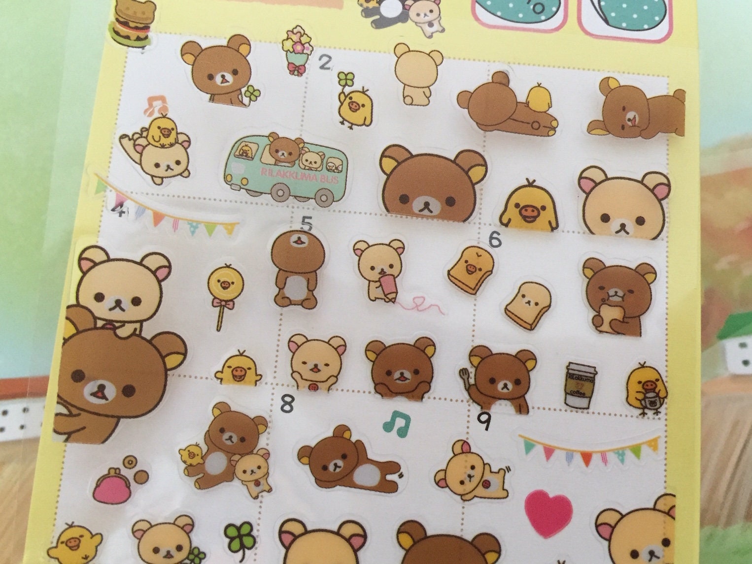 Lot De 100 Autocollants Mignons Ours Coréens Pour Filles