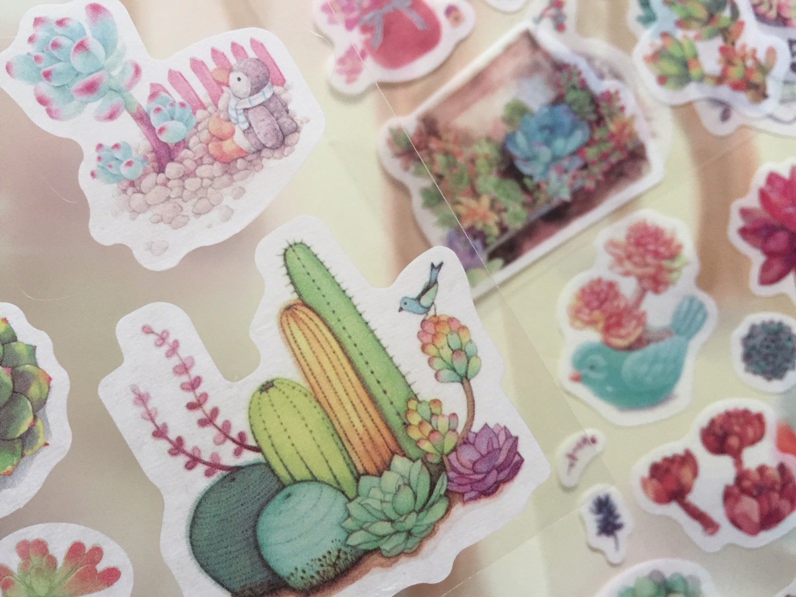 80 Cute Plant Stickers Gardening Fat Plant Succulents Plant Green Plant ...