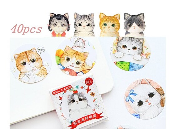 Carino Gatto kawaii Turchese Borsa