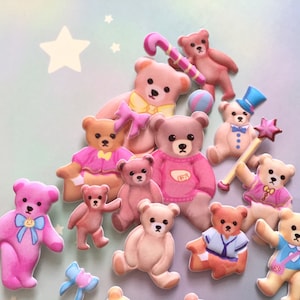 teddybeer sticker klassieke teddy kleine beer speelgoed beer thema schattige bruine teddy dieren teddy kawaii teddy gezwollen sticker decor DIY cadeaubon