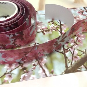 Cherry Blossom sakura adesivi nastro 3M x 2cm Fiore nazionale giapponese foto fiore rosa mascheratura nastro di carta fai da te fiore artigianale regalo