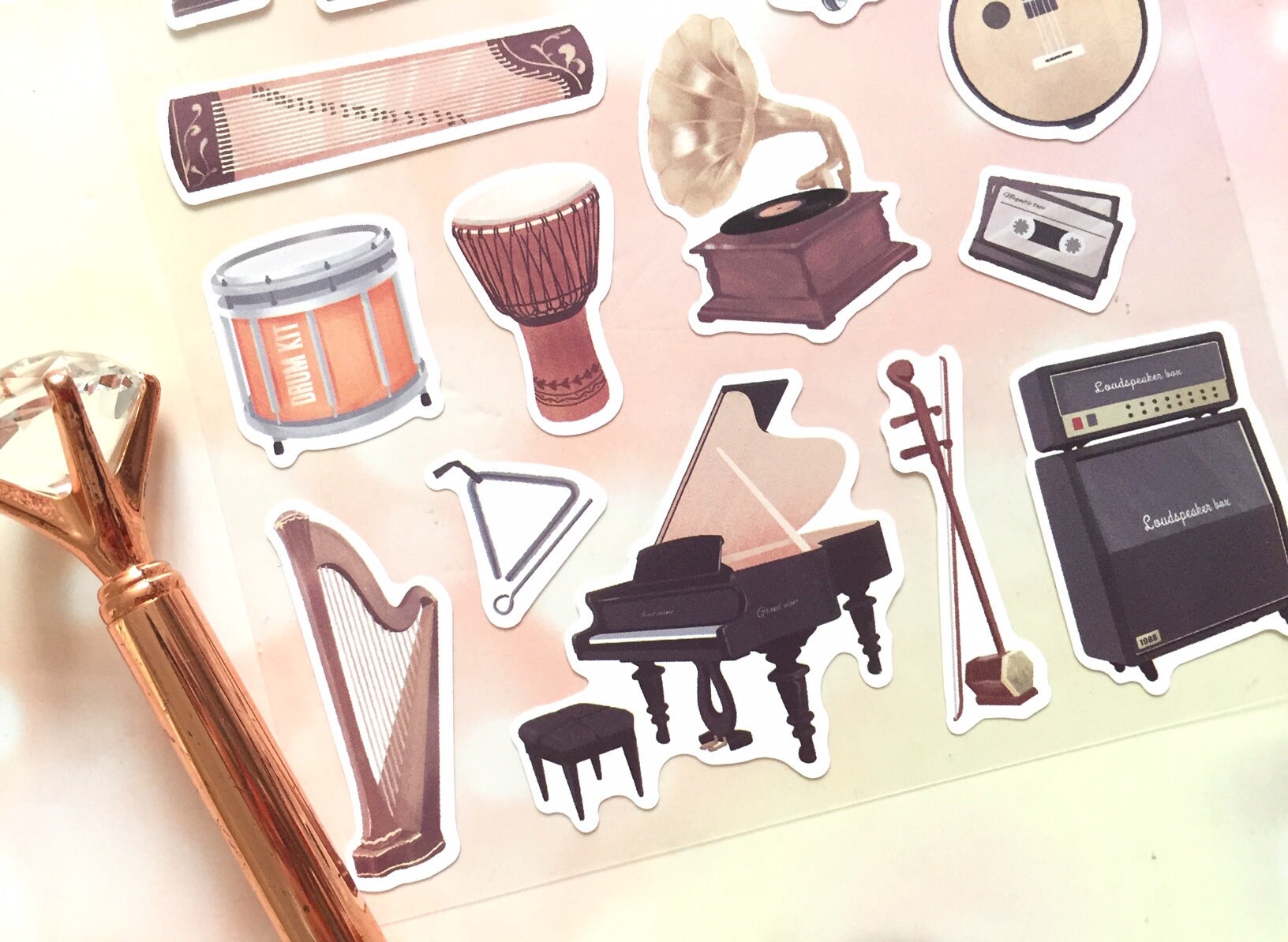 Recorder Instrument Sticker Global Musical Instrument Sticker World Instrument Music Theme Icon ...