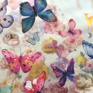 130 mooie vlinder bloem stickers wilde vlinder Dansende vlinder kleurrijke bloesem bloem DIY bloem knutselproject hars art journal cadeau