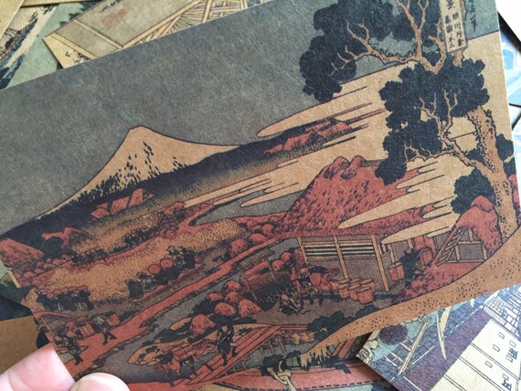 水墨画 日本の伝統的な風景 約70cm x 60cm 水墨画 日本の伝統的な風景 約70cm x 60cm