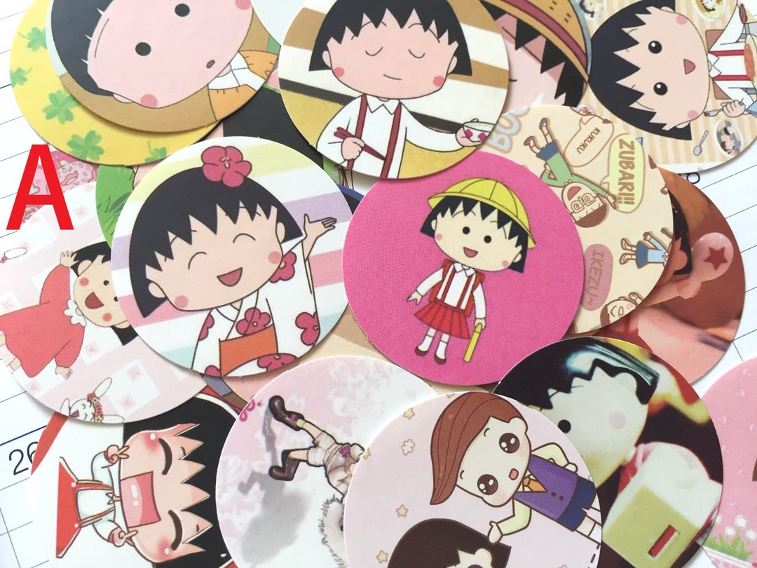 Chibi Maruko Chan Sticker Cute Girl Maruko Funny Family