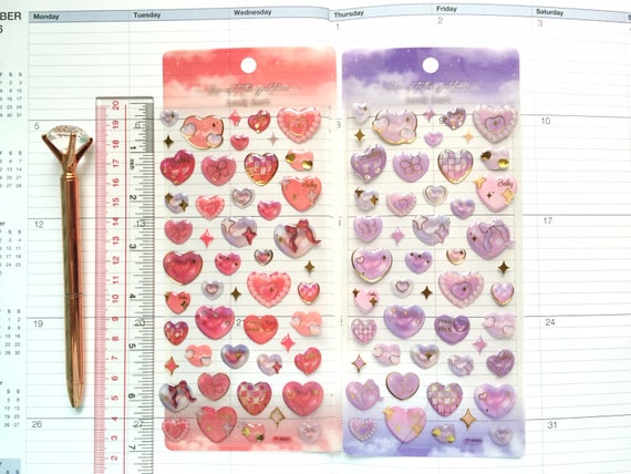 Mini Heart Epoxy Deco Sticker