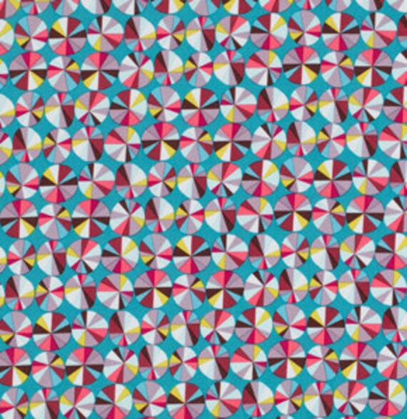 Anna Maria Horner Stoff Muster Punkte Rosa Blau Gelb Deko Etsy