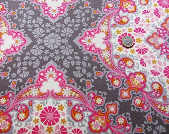 HD Joel Dewberry Notting Hill kaleidoskope pink Home Deco Cotton sateen 0,5 m reine Baumwolle Stoff Ornament Dekostoff